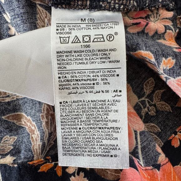 Old Navy Dress Girls Size 8 Tiered Floral Cottagecore Prairie Cotton Pretty - Picture 6 of 7